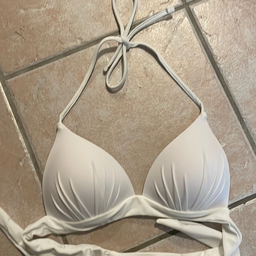 White bikini top